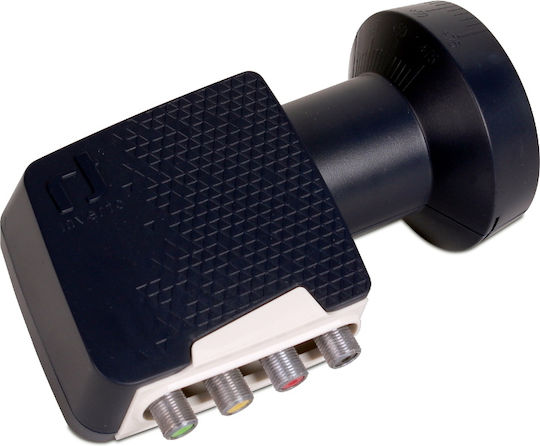 Inverto Premium Quattro Universal 40mm PLL LNB Quad (4 Outputs) with Low Noise Limit 0.2dB
