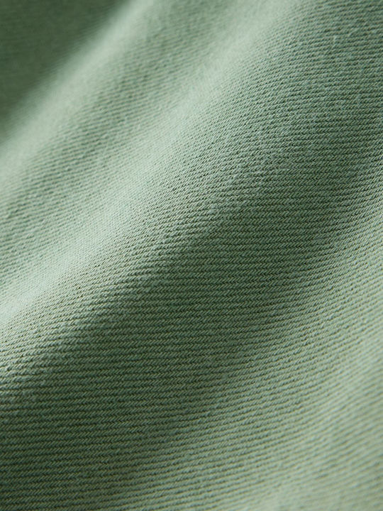 Women's Denim Long Sleeve Shirt Twig Green