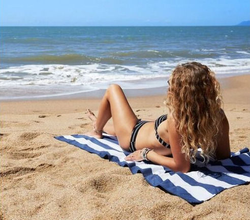 Dock & Bay Quickdry Cabana Prosop Microfibră Albastru