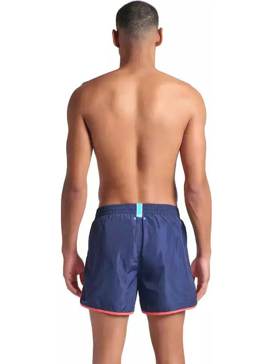 Arena Herren Badehose Shorts Marineblau Gestreift