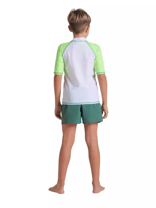 Arena Kinder Badeanzug Rashguard Weiß