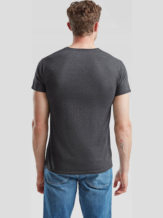 Fruit of the Loom Iconic Men's Short Sleeve Promotional T-Shirt Dark Heather Grey