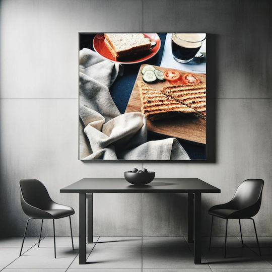Πίνακας Morning Sandwich Coffee Πρωινό Σάντουιτς Καφές 100x100