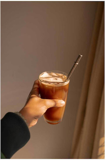 Πίνακας Hand Holding Glass Iced Coffee Χέρι Κρατά Ένα Ποτήρι Παγωμένο Καφέ 80x120