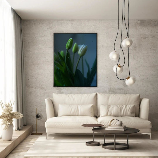 Painting Tulips Behind Glass 100x150