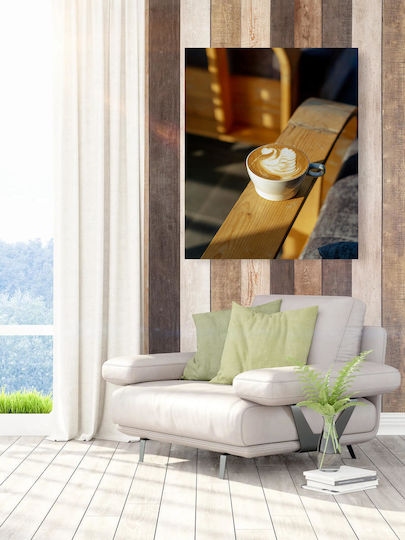 Gemälde Tasse Kaffee Latte Art 80x120