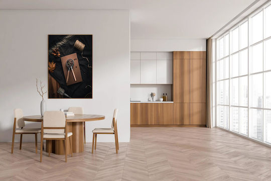 Πίνακας Rustic Coffee Beans Arrangement Ρουστίκ Ρουστίκ Κόκκους Καφέ 80x120