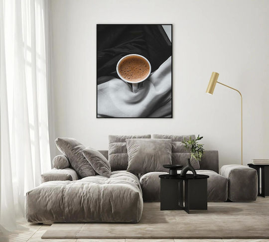Gemälde Tasse Kaffee auf Stoff 80x120
