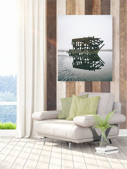 Tabloul Epavă Ruginită Reflectată 80x120