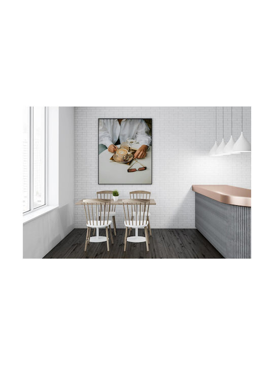 Elegant Coffee Glass Setting Painting 80x120