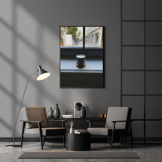 Painting Cup Coffee On Window Sill 80x120