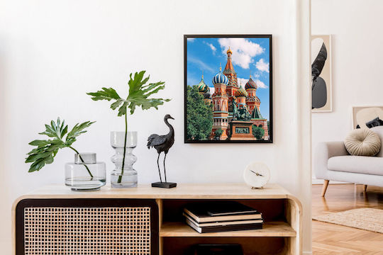 Gemälde Basilius-Kathedrale in Moskau 100x150