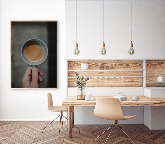 Painting Holding A Cup of Coffee 80x120