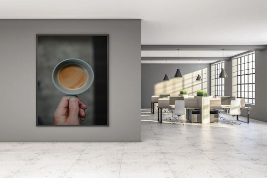 Painting Holding A Cup of Coffee 80x120