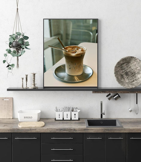 Πίνακας Iced Coffee Metal Straws Παγωμένος Καφές Μεταλλικά Καλαμάκια 100x150
