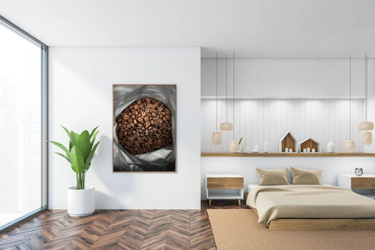 Πίνακας Bag Coffee Beans Φακελάκι Κόκκους Καφέ 80x120 Πίνακας Bag Coffee Beans Φακελάκι Κόκκους Καφέ 80x120