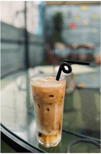 Painting Iced Coffee On Glass Table 80x120