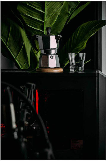 Πίνακας Coffee Maker Glass Plants Καφετιέρα Ποτήρι Φυτά 80x120