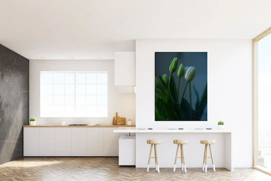 Tulips Behind Glass Painting 60x90