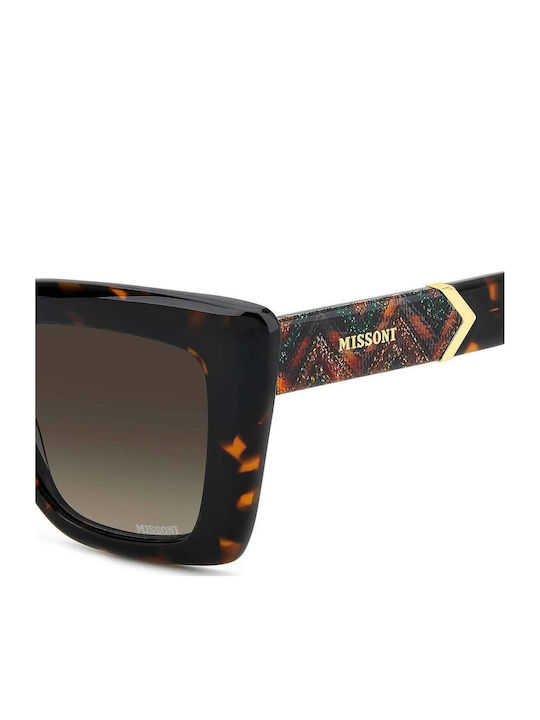 Missoni Women's Sunglasses with Brown Tartaruga Plastic Frame and Brown Gradient Lens MIS 0214/S 086/HA