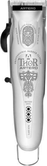 Artero Thor Επαγγελματική Επαναφορτιζόμενη Κουρευτική Μηχανή Ασημί 28407