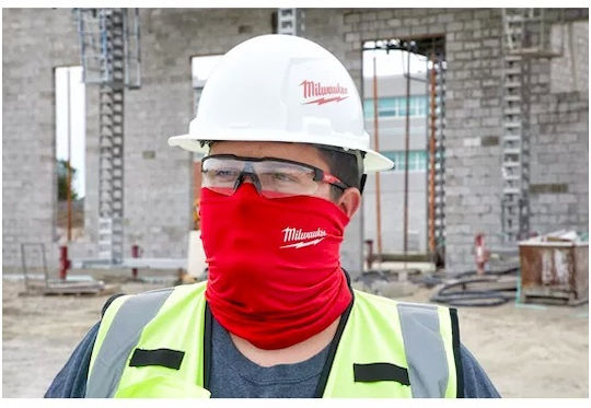 Milwaukee Neck Protection & Face Mask Protective Mask Fabric Red 4933478780 1pcs
