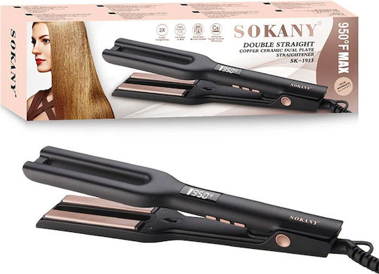 Sokany SK-1913 Πρέσα Μαλλιών με Κεραμικές Πλάκες