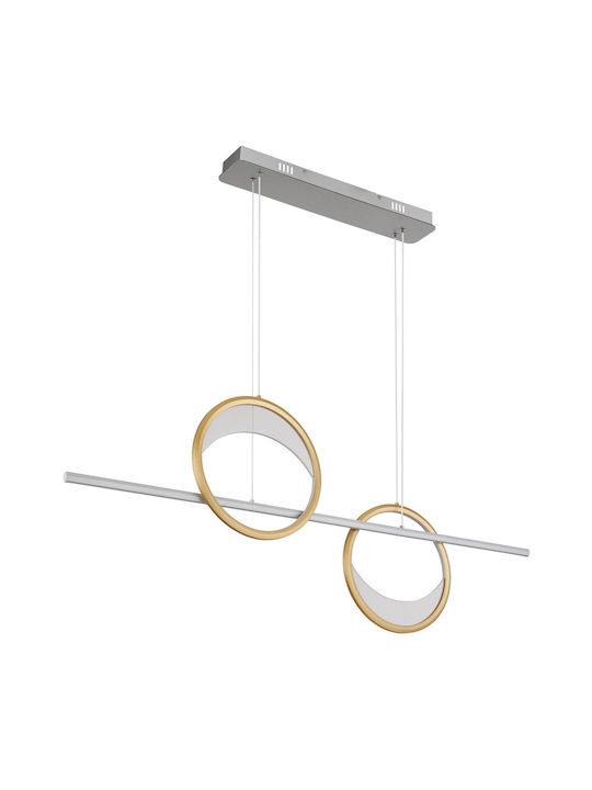 Globo Lighting Κρεμαστό Φωτιστικό Ασημί
