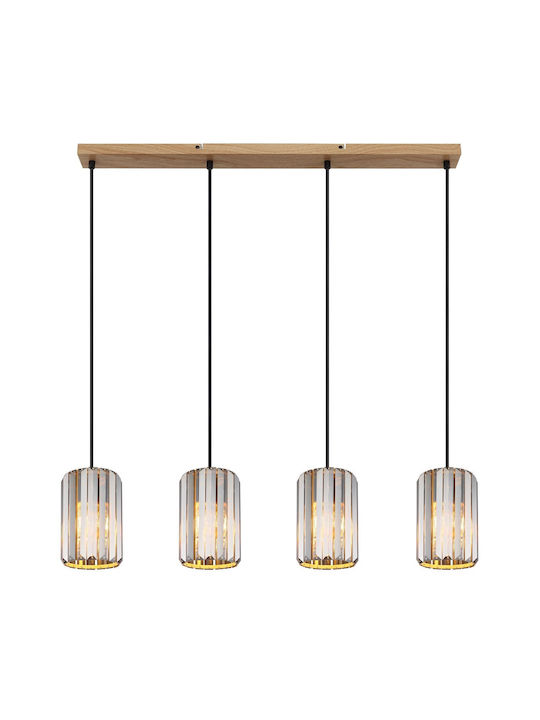 Globo Lighting Κρεμαστό Φωτιστικό Ασημί