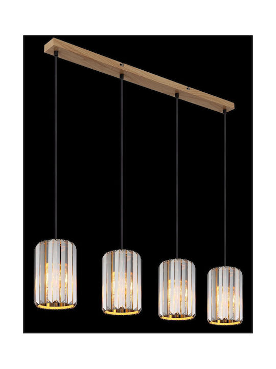Globo Lighting Κρεμαστό Φωτιστικό Ασημί