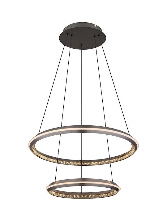 Globo Lighting Κρεμαστό Φωτιστικό Γκρι
