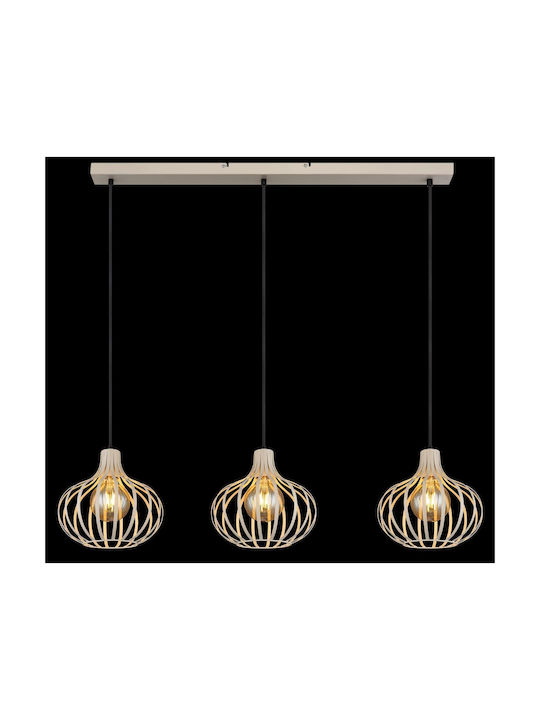 Globo Lighting Κρεμαστό Φωτιστικό Μπεζ