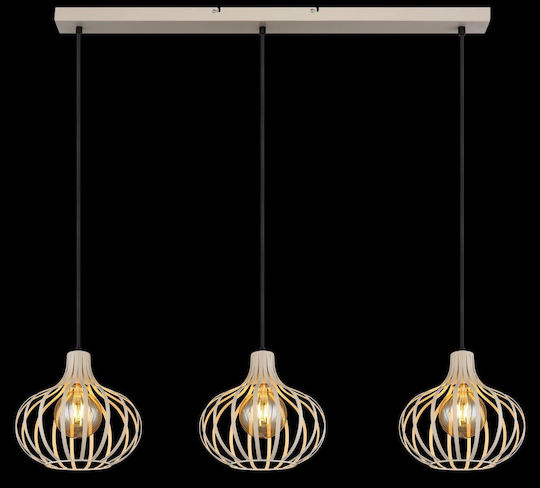 Globo Lighting Beige Ceiling Light with E27 Socket 25x150cm