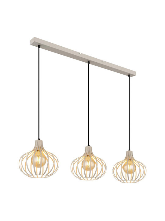 Globo Lighting Κρεμαστό Φωτιστικό Μπεζ