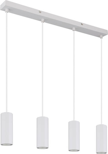 Globo Lighting Ceiling Light White for 4 GU10 Bulbs 6x120cm