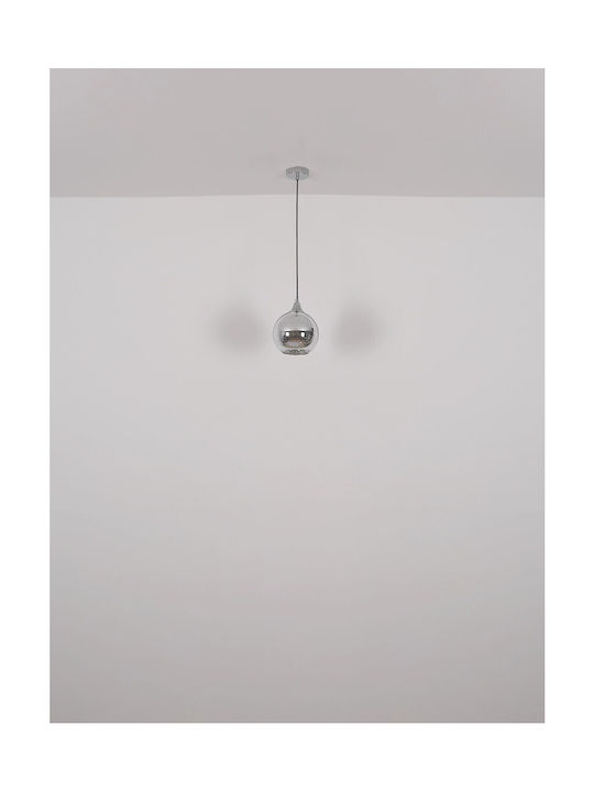 Globo Lighting Κρεμαστό Φωτιστικό Ασημί