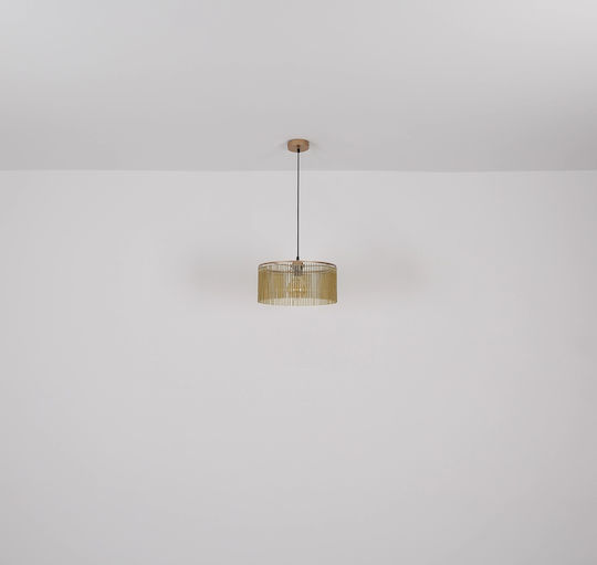 Globo Lighting Κρεμαστό Φωτιστικό Μελί με Ντουί E27 35x35x135εκ.