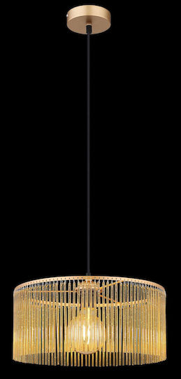 Globo Lighting Κρεμαστό Φωτιστικό Μελί με Ντουί E27 35x35x135εκ.