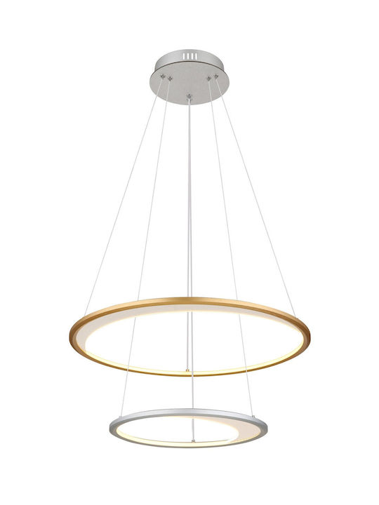 Globo Lighting Κρεμαστό Φωτιστικό Ασημί