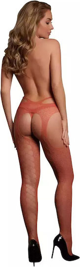 Σέξι Καλσόν Ζαρτιέρες Le Desir Suspender Pantyhose Strappy Waist Red