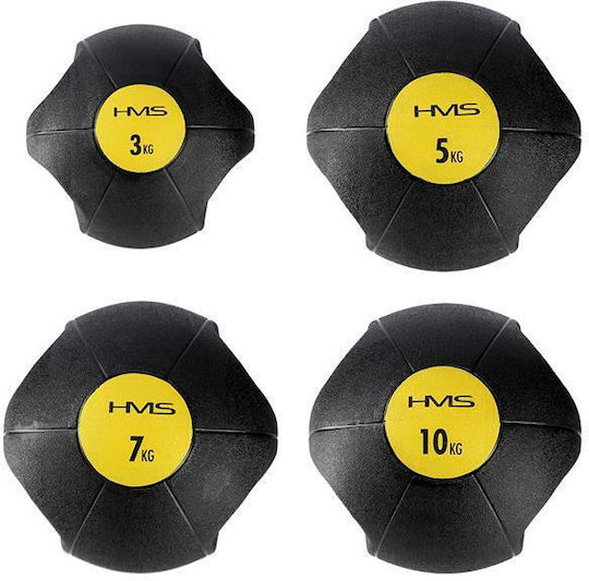 HMS NKU Ball Medizin 3kg in Schwarz Farbe