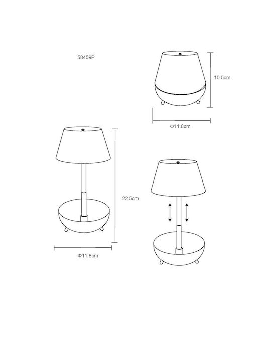 Globo Lighting Διακοσμητικό Φωτιστικό LED Θερμό Λευκό 3000K