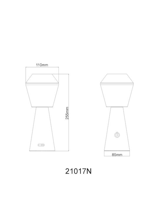 Globo Lighting Dekorative Lampe Silber