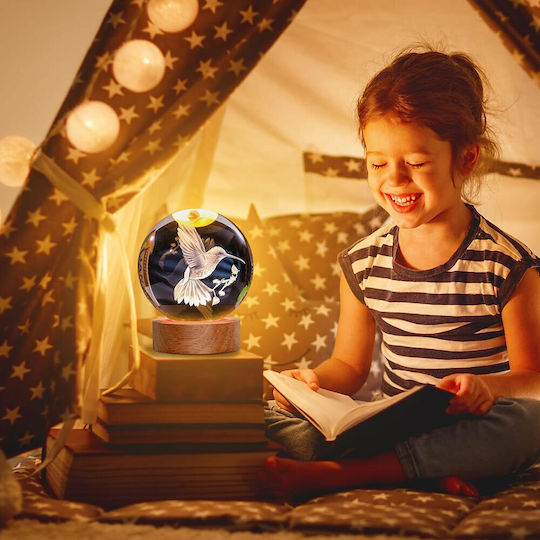 Φωτιστικό Σφαίρα LED Θερμό Λευκό Crystal Ball