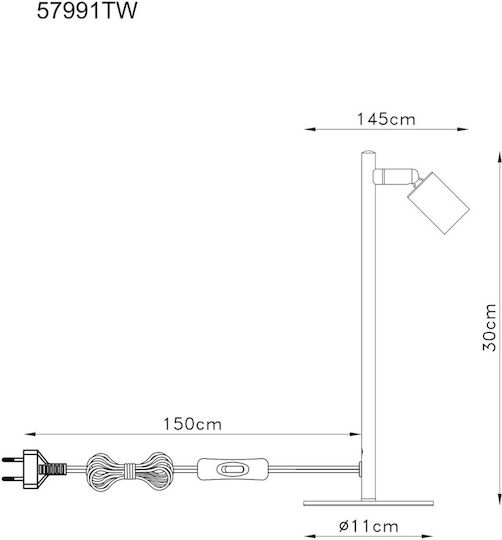 Globo Lighting Декоративно Осветително Тяло GU10 14.5x11x30см