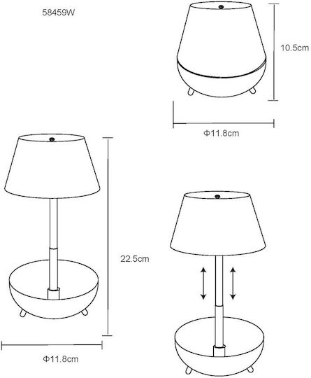 Globo Lighting Διακοσμητικό Φωτιστικό LED Θερμό Λευκό 3000K