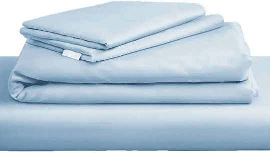 Ariete Σετ King Size 4τμχ 240x270εκ. με Λάστιχο Baby Blue/γαλάζιο/μπλε Μαρίν