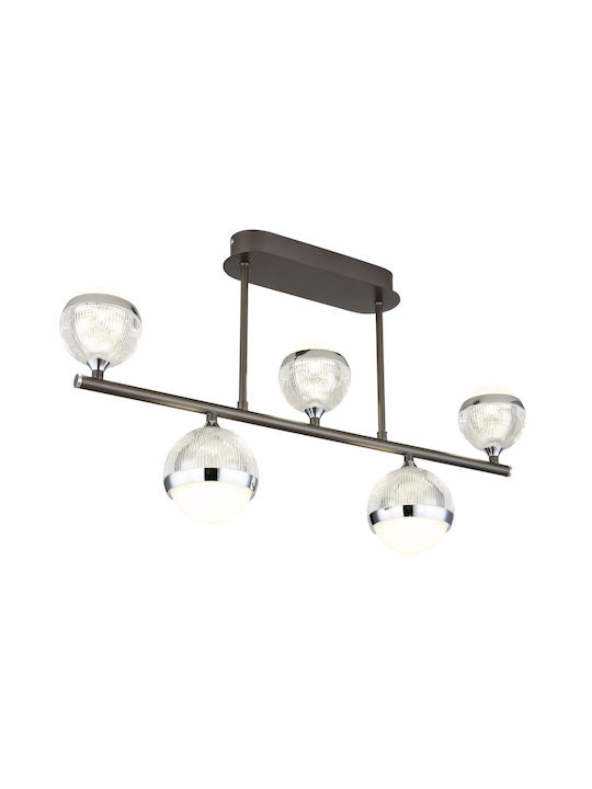 Globo Lighting Ceiling Mount Light 65cm Transparent with Integrated LED and Remote Control