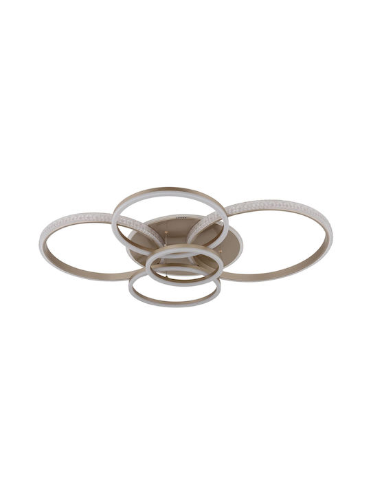 Globo Lighting Πλαφονιέρα Οροφής Διάφανη με Ενσωματωμένο LED