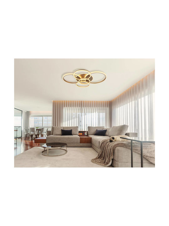 Globo Lighting Πλαφονιέρα Οροφής Διάφανη με Ενσωματωμένο LED